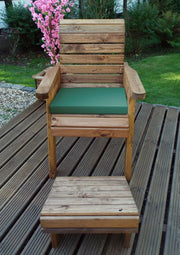 One Seater Lounger Green