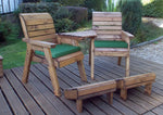 Deluxe Lounger Set Angled Green