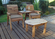 Twin Companion Dining Set Straight Grey