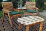 Twin Companion Dining Set Angled Green