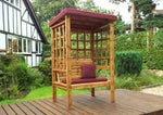Bramham Two Seat Arbour Burg Burgundy