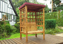 Bramham Two Seat Arbour Burg Burgundy