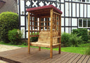 Bramham Two Seat Arbour Burg Burgundy