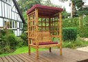 Bramham Two Seat Arbour Burg Burgundy