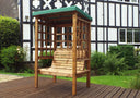Bramham Two Seat Arbour Green