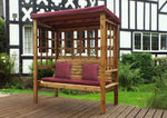 Bramham Three Seat Arbour Burg Burgundy