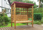 Bramham Three Seat Arbour Burg Burgundy