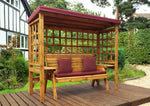 Wentworth Three Seater Arbour Burg Burgundy
