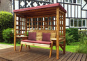 Wentworth Three Seater Arbour Burg Burgundy