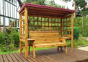Wentworth Three Seater Arbour Burg Burgundy