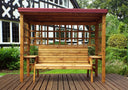 Wentworth Three Seater Arbour Burg Burgundy