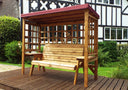 Wentworth Three Seater Arbour Burg Burgundy