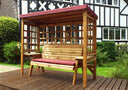 Wentworth Three Seater Arbour Burg Burgundy