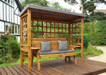Wentworth Three Seater Arbour Grey