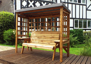 Wentworth Three Seater Arbour Grey