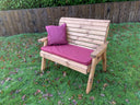 Traditional Two Seater Bench Burgundy