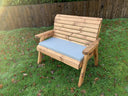 Traditional Two Seater Bench Grey