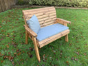 Traditional Two Seater Bench Grey