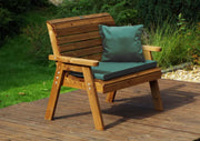Traditional Two Seater Bench Green