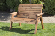 Traditional Two Seater Bench Green