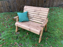 Traditional Two Seater Bench Green