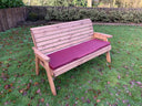 Three Seater Winchester Bench Burgundy