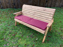 Three Seater Winchester Bench Burgundy