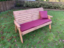 Three Seater Winchester Bench Burgundy