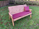 Three Seater Winchester Bench Burgundy