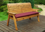 Three Seater Winchester Bench Burgundy