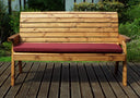 Three Seater Winchester Bench Burgundy