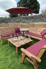 Nine Seat Balmoral Deluxe Set Burgundy