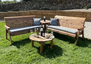 Six Seat Balmoral Corner Set With Round Coffee Grey