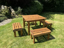 Knights Four Seat Table Set Green