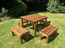 Knights Four Seat Table Set Green