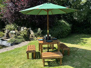 Knights Four Seat Table Set Green