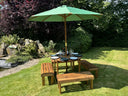 Knights Eight Seat Round Table Set Green