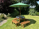 Knights Eight Seat Round Table Set Green