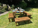 Knights Eight Seat Round Table Set Green