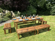 Knights Ten Seat Table Set Grey