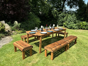 Knights Ten Seat Table Set Green