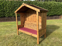 Three Seater Imperial Arbour Burgundy