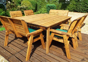 Eight Seater Table Set Green