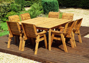 Eight Seater Table Set Burgundy