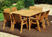 Eight Seater Table Set Burgundy