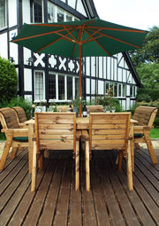 Eight Seater Table Set Green