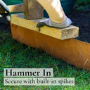 Hammering in Lawn Edging