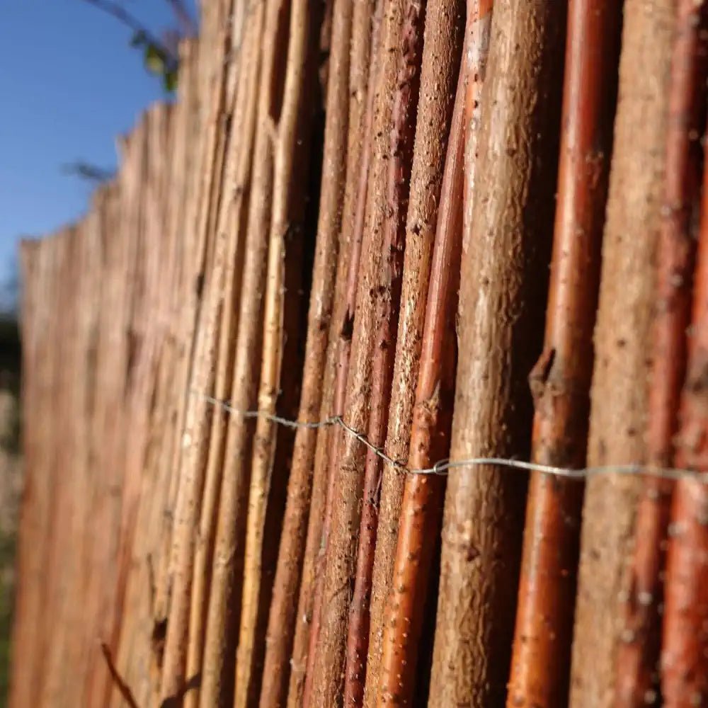Premium Quality Fence Screening with Willow for Privacy and Protection - Woven Wood