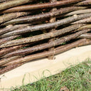 Premium Weave Handwoven Framed Hazel Hurdle Contemporary Fencing for Patios
