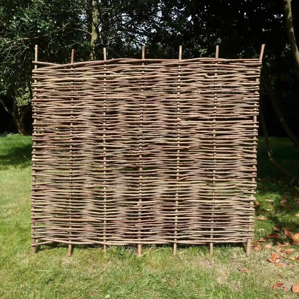 Hazel Hurdle Fence Panel Premium Weave – Woven Wood